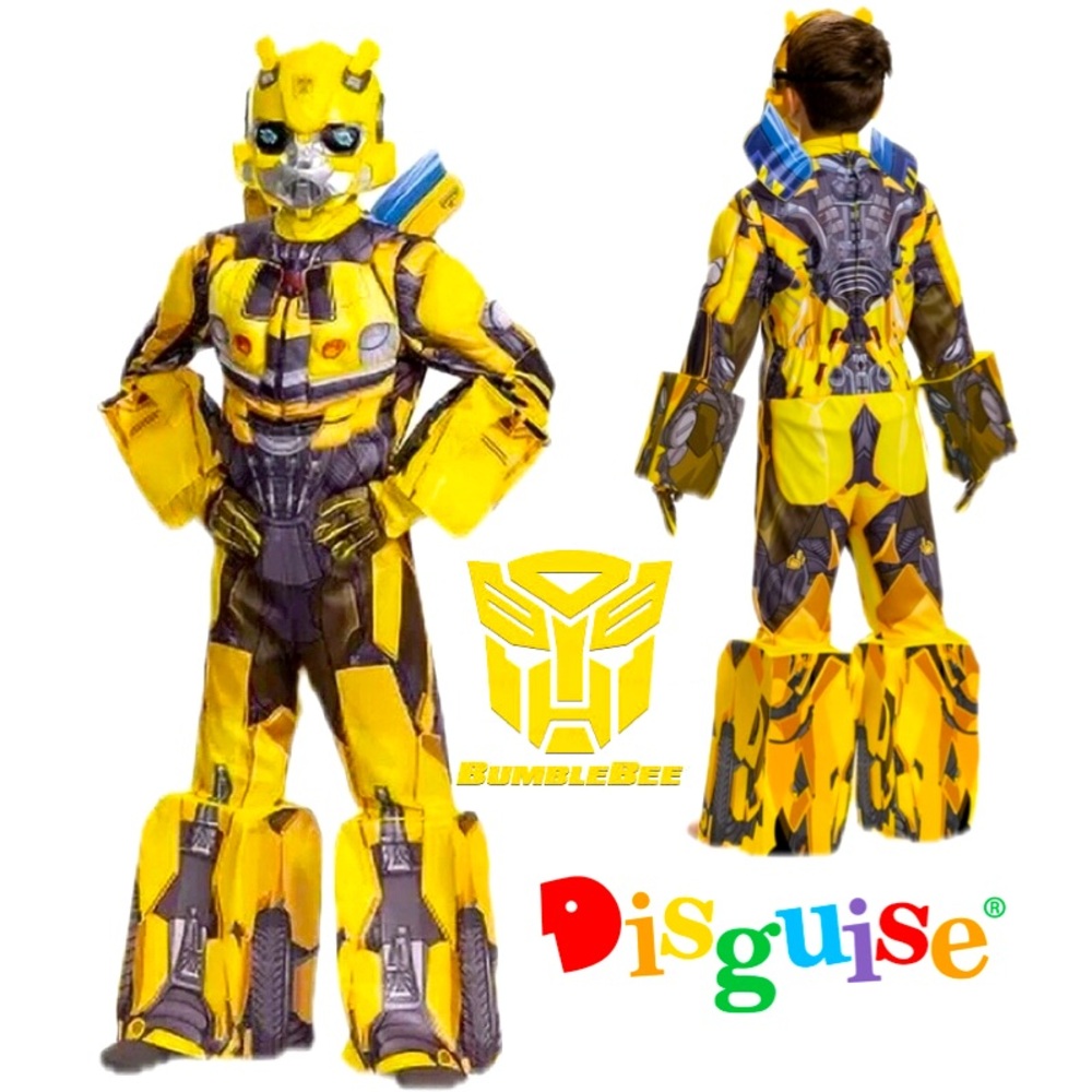 DISGUISE Transformers Bumblebee 
Deluxe Halloween Costume Kid’s Size Small 4-6